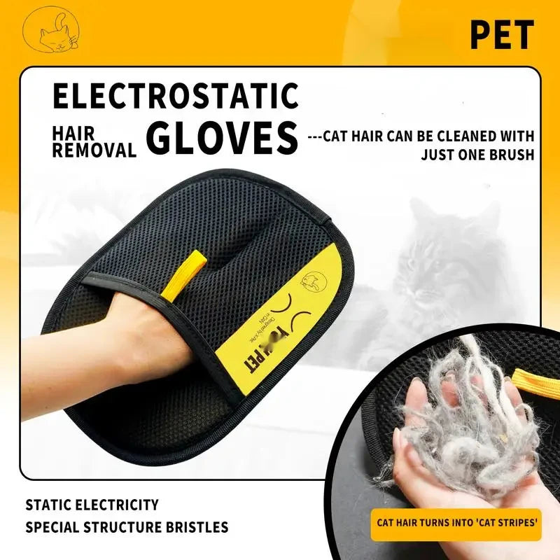 Pet Hair Remover Glove – Effortless Fur Cleaning for Dogs & Cats 🐶🐱