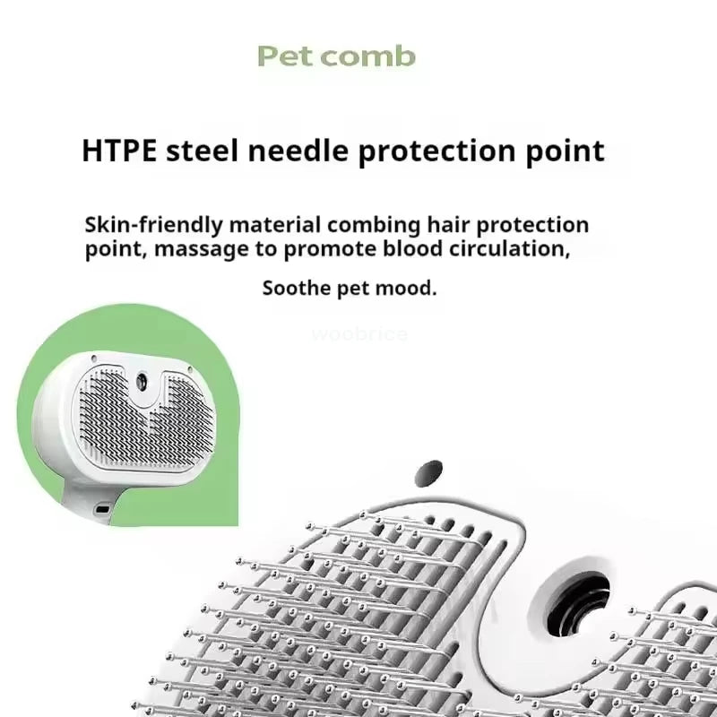 SteamPet™ – Smart Steam Brush for Cats & Dogs | Effortless Hair Removal & Grooming