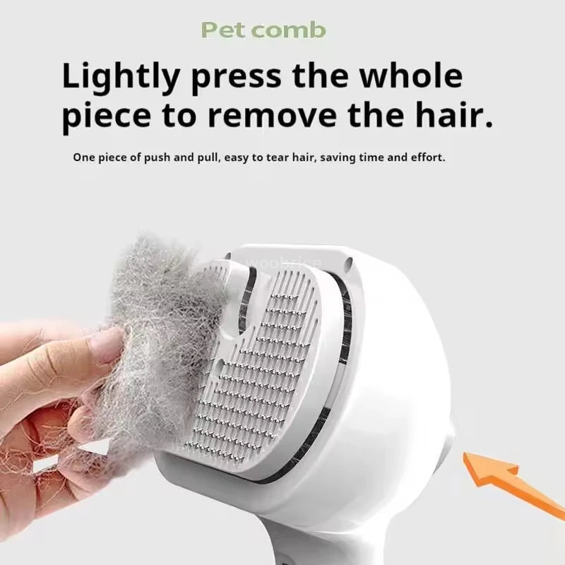 SteamPet™ – Smart Steam Brush for Cats & Dogs | Effortless Hair Removal & Grooming
